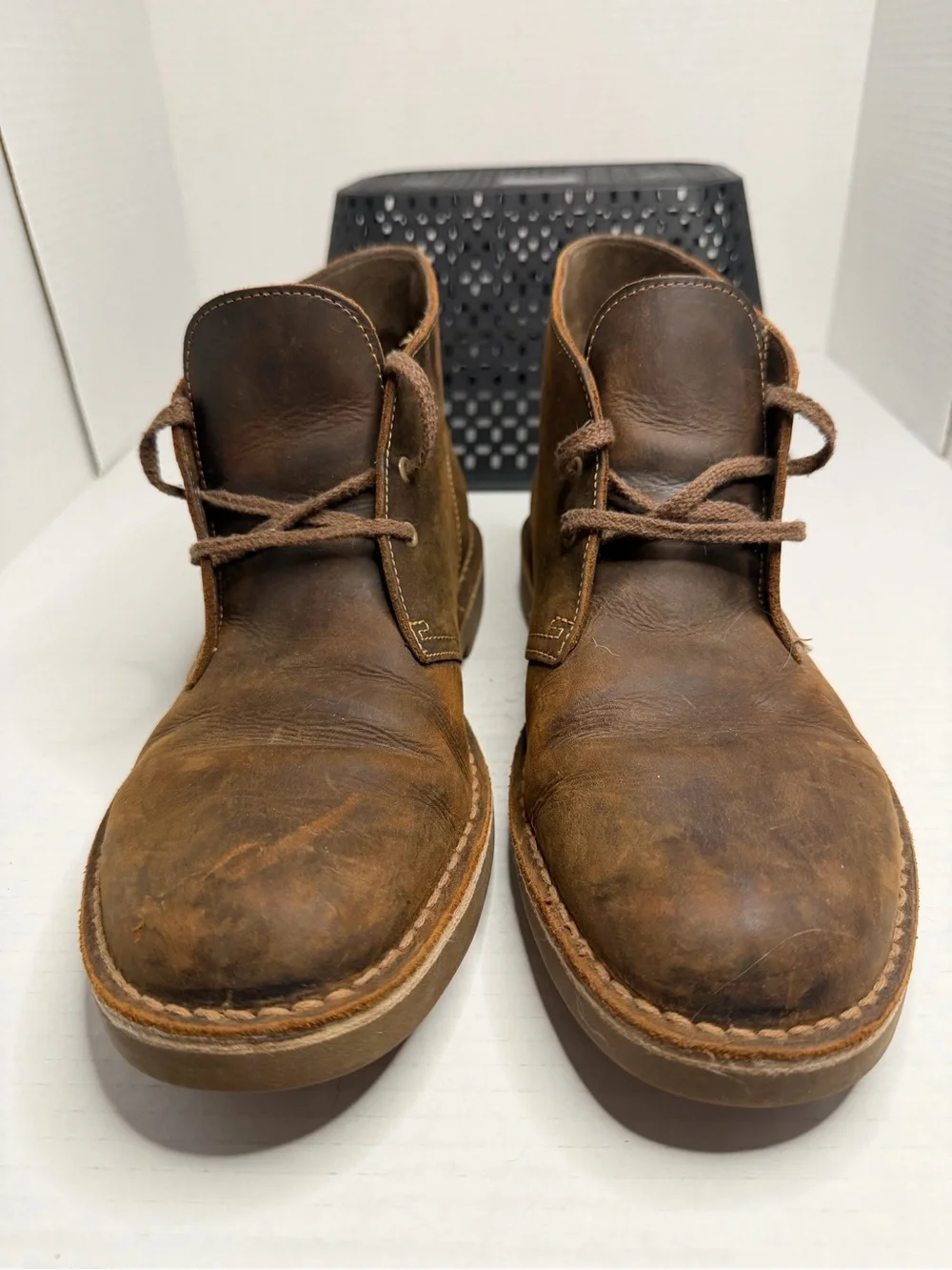 Clarks Bushacre 2 Chukka Boots Mens 8.5 Brown Leather Desert Boots 260341353095